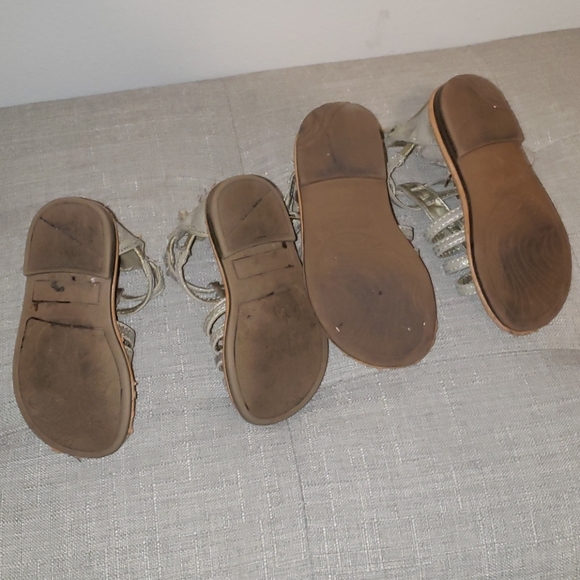 Cat & Jack Metallic Gladiator Sandals-Tdlr Szs 5&7 - Picture 3 of 4